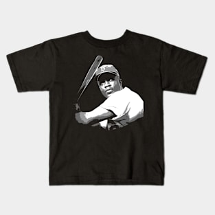 jackie robinson black and white Kids T-Shirt